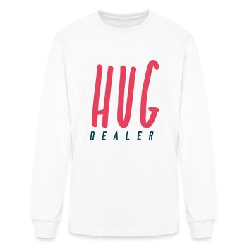 Hug Dealer - Men's Long Sleeve T-Shirt - white - Front