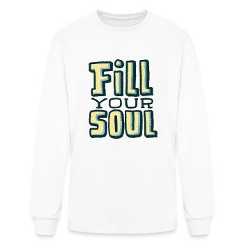 Fill Your Soul - Men's Long Sleeve T-Shirt - white - Front