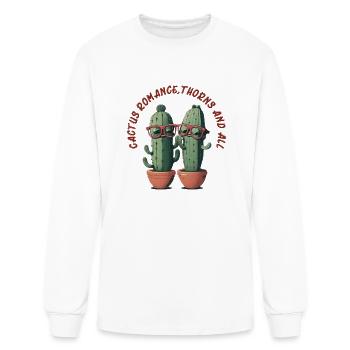 Cactus Romance - Men's Long Sleeve T-Shirt - white - Front