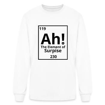 ah the element of surprise - Men's Long Sleeve T-Shirt - white - Front