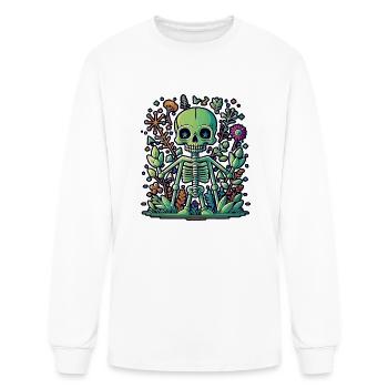 Clipart squelette - T-shirt à manches longues Homme - blanc - Devant
