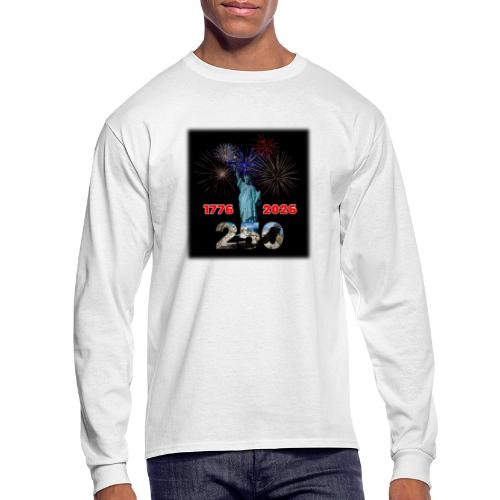 1776 - 2026 - 250 Years USA | Fireworks - Men's Long Sleeve T-Shirt