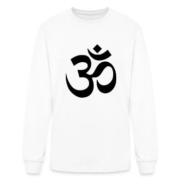 Aum Om Symbol - Men's Long Sleeve T-Shirt - white - Front