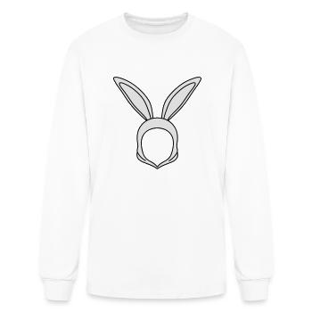 Bunny Ears Hoodie - Men's Long Sleeve T-Shirt - white - Front