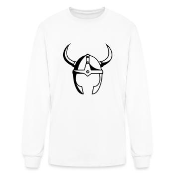 viking helmet - Men's Long Sleeve T-Shirt - white - Front