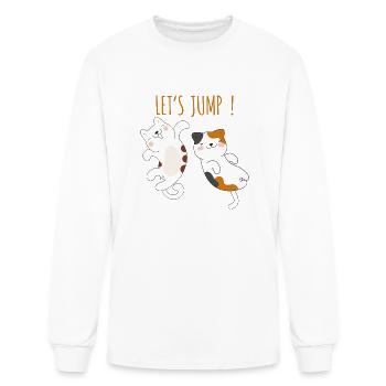 Just Jump - Men's Long Sleeve T-Shirt - white - Front