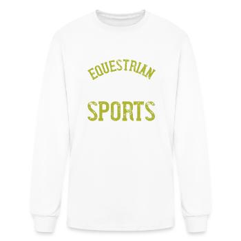 Equestrian Sports - Men's Long Sleeve T-Shirt - white - Front