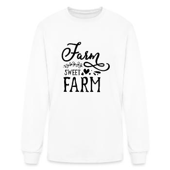 Farm Sweet Farm - Men's Long Sleeve T-Shirt - white - Front