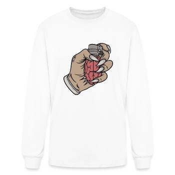 Brain Bomb - Men's Long Sleeve T-Shirt - white - Front