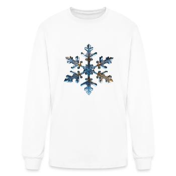 Snowflake - Men's Long Sleeve T-Shirt - white - Front