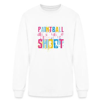 Paintball Acceptable To Shoot Friends. Paintballer - Men's Long Sleeve T-Shirt - white - Front