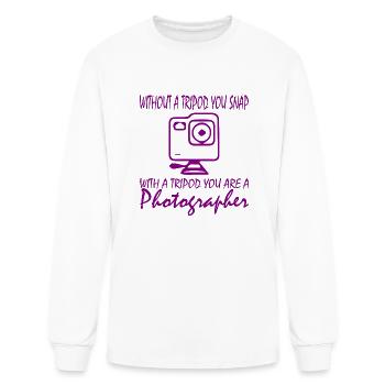 photographer - Men's Long Sleeve T-Shirt - white - Front