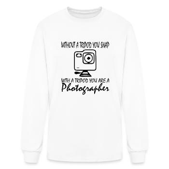 photographer - Men's Long Sleeve T-Shirt - white - Front