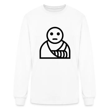 plaster bandage arm broken - Men's Long Sleeve T-Shirt - white - Front