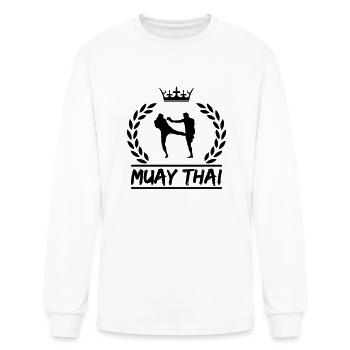 Muay Thai - Men's Long Sleeve T-Shirt - white - Front