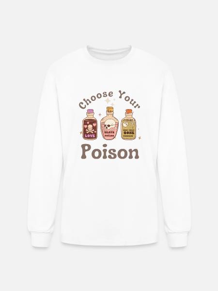 Choose Your Poison - Men's Long Sleeve T-Shirt - white