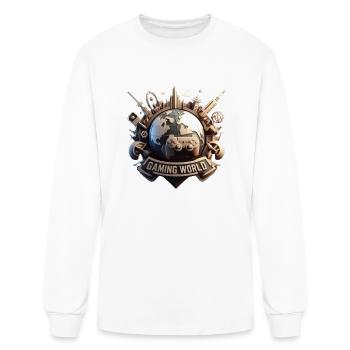 GAMING / GAME/ GAME ON - Men's Long Sleeve T-Shirt - white - Front