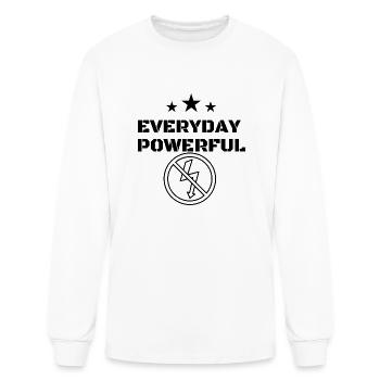 Everyday Powerful - Men's Long Sleeve T-Shirt - white - Front