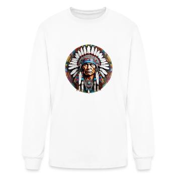 INDIAN -2 - Men's Long Sleeve T-Shirt - white - Front