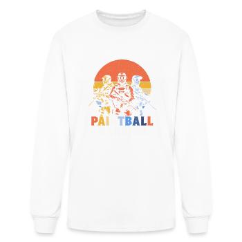Paintball Warrior Paintballer Tactical Player - Men's Long Sleeve T-Shirt - white - Front
