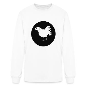 The Hen Domestic Bird - Men's Long Sleeve T-Shirt - white - Front