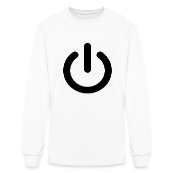 Power - Men's Long Sleeve T-Shirt - white - Front