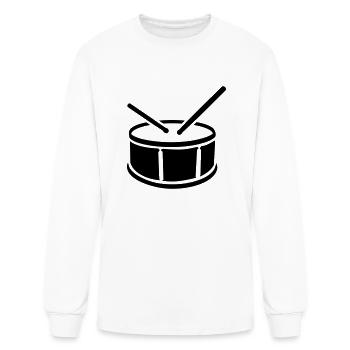 Drum - Men's Long Sleeve T-Shirt - white - Front