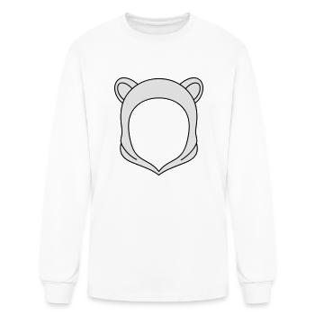 Bear Ears Hoodie - Men's Long Sleeve T-Shirt - white - Front