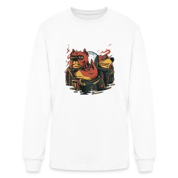Bad Dogs Gang - Men's Long Sleeve T-Shirt - white - Front