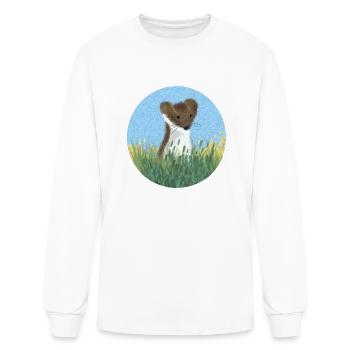 Weasel in the Grass - Men's Long Sleeve T-Shirt - white - Front