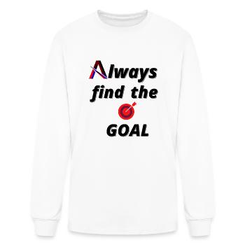 Always find the goal - Men's Long Sleeve T-Shirt - white - Front