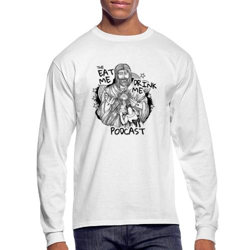 Eat Me Drink Me Podcast revamped logo - Men's Long Sleeve T-Shirt