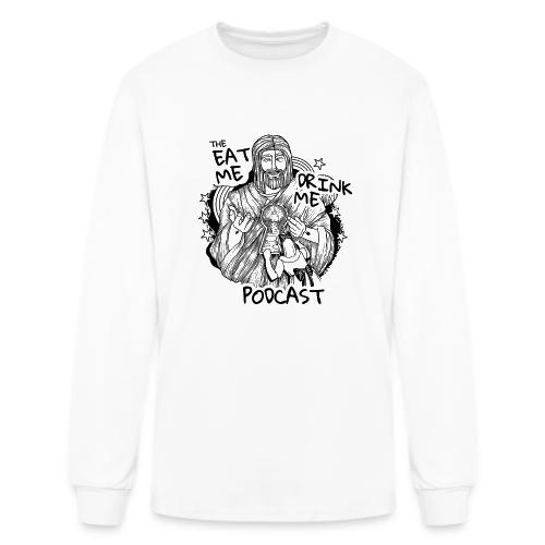 Eat Me Drink Me Podcast revamped logo - Men's Long Sleeve T-Shirt