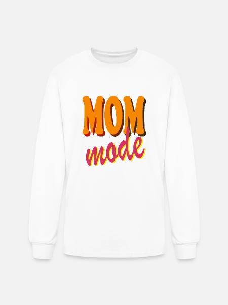 mom mode - Men's Long Sleeve T-Shirt - white
