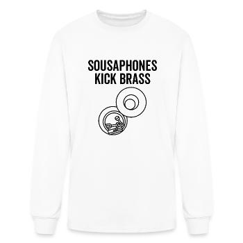 Sousaphones Kick Brass - Men's Long Sleeve T-Shirt - white - Front