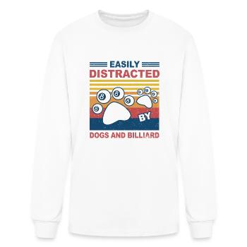 Easily Distracted - Men's Long Sleeve T-Shirt - white - Front