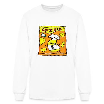 Funny Salted Chip s - Men's Long Sleeve T-Shirt - white - Front