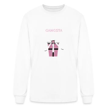 Gangsta Wrappa - Men's Long Sleeve T-Shirt - white - Front