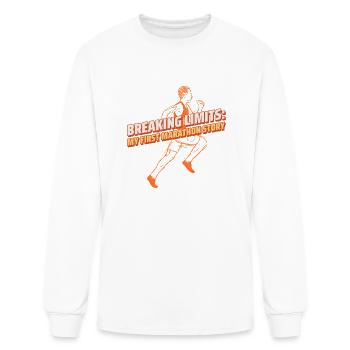 First Marathon | My First Marathon - Men's Long Sleeve T-Shirt - white - Front