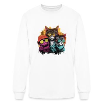 Whisker Wonderland - Men's Long Sleeve T-Shirt - white - Front