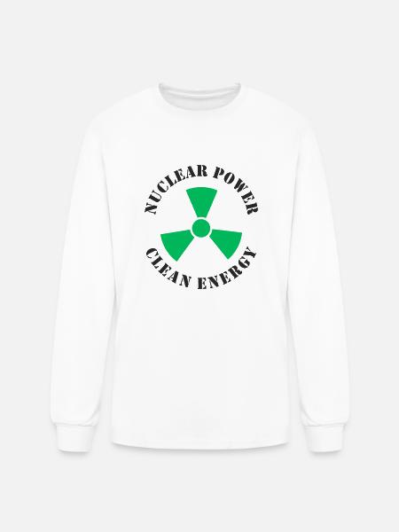 Nuclear Power Clean Energy - Men's Long Sleeve T-Shirt - white