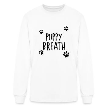 Puppy Breath - Men's Long Sleeve T-Shirt - white - Front