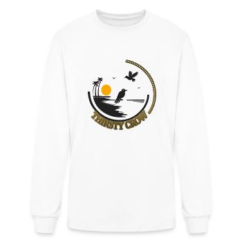 THIRSTY CROW - Men's Long Sleeve T-Shirt - white - Front