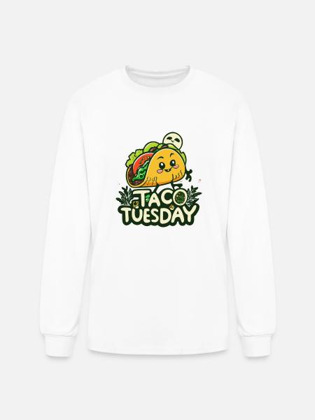 Taco Tuesday - Men's Long Sleeve T-Shirt - white