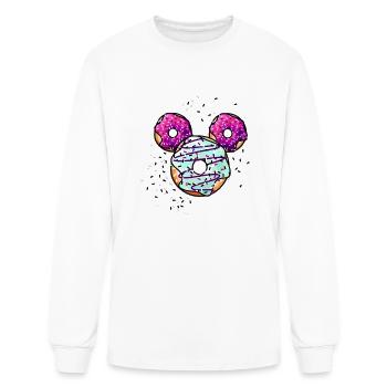 Pop Donut Berry Frosting - Men's Long Sleeve T-Shirt - white - Front