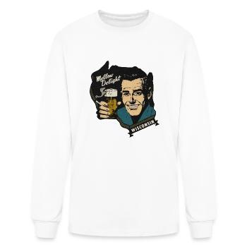Vintage Wisconsin Tourist Fun - Men's Long Sleeve T-Shirt - white - Front