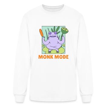 monk mode - Men's Long Sleeve T-Shirt - white - Front