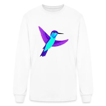 Hummingbird - Men's Long Sleeve T-Shirt - white - Front