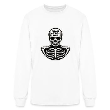 private slogan please do not - Men's Long Sleeve T-Shirt - white - Front