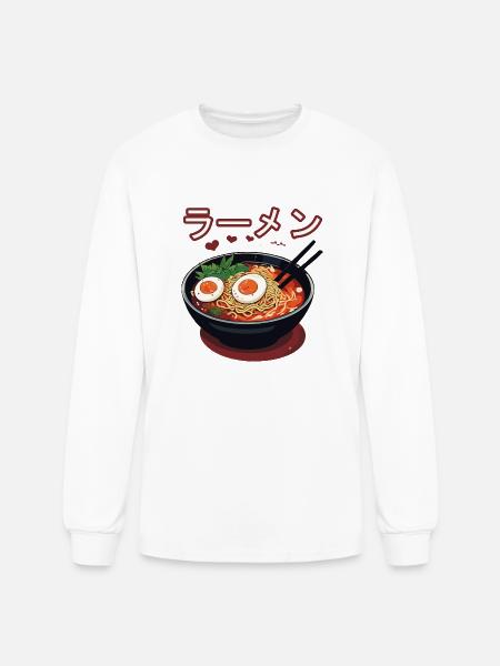 Ramen - Men's Long Sleeve T-Shirt - white